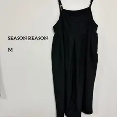 SEASON REASON ブラックキャミワンピース M c390⑤