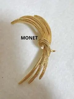 MONET モネ　ブローチ　ゴールドカラー　ヴィンテージ