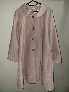 axes femme アクシーズファム　刺繍柄　オーバーコート