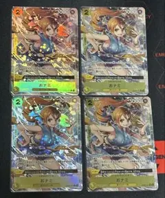 ワンピースカード 双璧の覇者 OP06-101 おナミ R パラレル　4枚