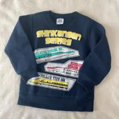 100 新幹線　ドクターイエロー　はやぶさ　キッズ　トレーナー　長袖