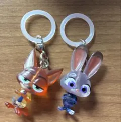 ズートピア めじるしアクセサリー ガチャガチャ カプセルトイ　ニック　ジュディ