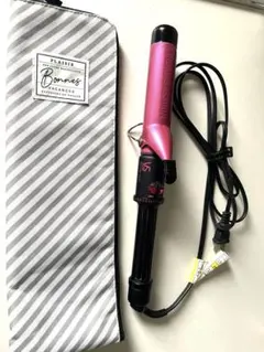 VSコテ　ピンク カールヘアアイロン 温度調整機能付き