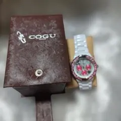 COGU コグ　腕時計　ホワイト　フラワー　花柄のサムネイル
