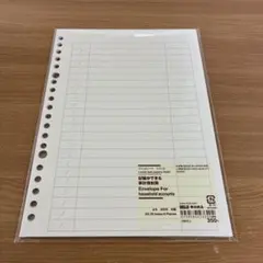 無印良品　記録ができる家計簿封筒