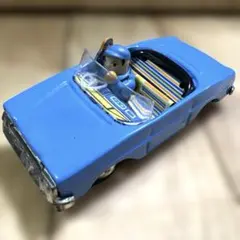 【ブリキカー】みず色　昭和レトロ品※バンパーにダメージあり（中古品）