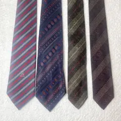 西陣織　ネクタイ4本セット まとめ売り ストライプ