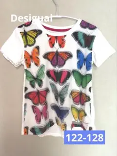 Desigual キッズ Tシャツ 蝶々柄