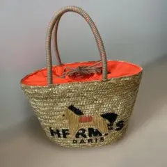Account アカウント パロディかごバッグ 馬モチーフ刺繍 - メルカリ