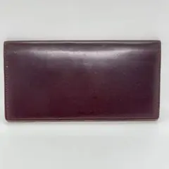 フライングホース コードバン ラウンドファスナー長財布 ボルドー