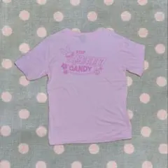 Candy Stripper 半袖Tシャツ ピンク Lサイズのサムネイル