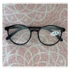 老眼鏡(+1.5)・ブラック・レディース・シンプルデザイン・軽い