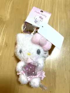 サンリオ　星屑ベイビーボトルデザインシリーズ　ハローキティ　マスコットホルダー