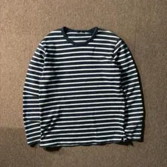 UNIQLO レディース M ボーダー カットソー クルーネック ロンT M
