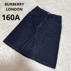 【極美品】バーバリーロンドン デニムスカート ノバチェック 160A 三陽商会