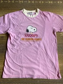 PEANUTS スヌーピー Tシャツ S ピンク
