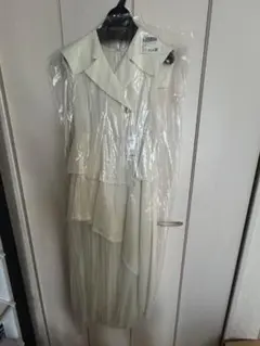 dazzlin アシメプリーツトレンチワンピース