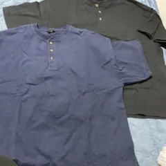 FREAK'S STORE ヘンリーネック Tシャツ M ネイビー ブラック