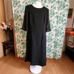 ブラックフォーマル ワンピース 七分袖