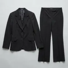 美品 セオリー 3点セットアップ スーツ ジャケット パンツ スカート 黒 M