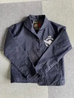 ANDSUNS ネイビー ボタン付きジャケット
