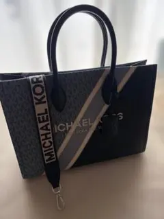 MICHAEL KORS モノグラム トートバッグ ネイビー