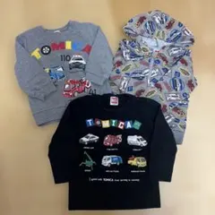 トミカ　トップス　トレーナー　長袖　ロンT パーカー　90