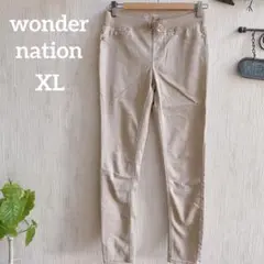 海外古着✨wonder nation【XL】ベージュ スキニーパンツ