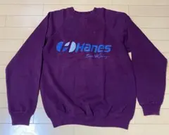 80's Hanes スウェット USA製 青タグ　パープル　ビンテージ　希少