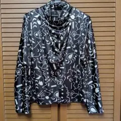 【極美品】ヒロココシノレディース　40　カットソー　ブラック　長袖のサムネイル