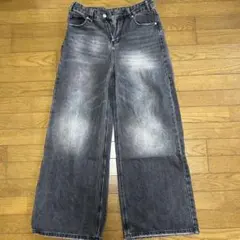 ワイドレッグデニムパンツ