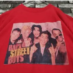 90s バックストリートボーイズ BSB バンドtシャツ バンT バンt 赤