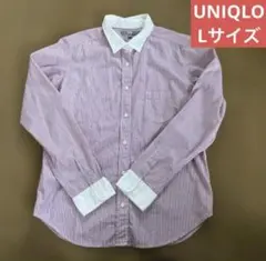 ユニクロ UNIQLO ストライプシャツ Lサイズ
