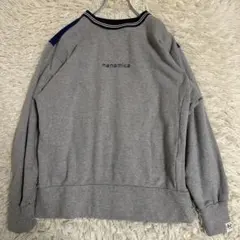 【nanamica】 ナナミカ スウェット XS トレーナー 刺繍 グレーのサムネイル