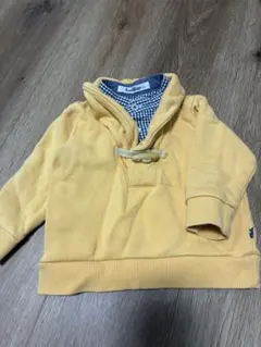 familiar フード付きトレーナー 80 イエロー