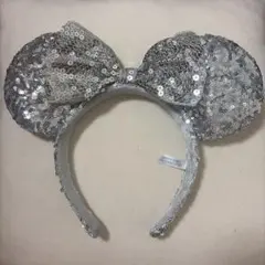ディズニー　カチューシャ　シルバー