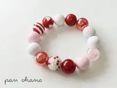 猫用 小型犬用 ネックレス アクセサリー 首輪 カラー 伸びる レッド系