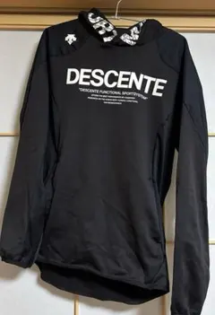 DESCENTE フード付き ブラック ウォームアップウェア