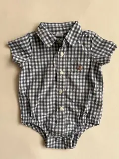 baby GAP チェック柄ロンパース 3-6ヶ月