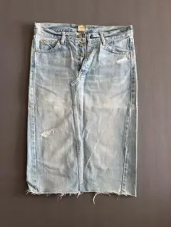 ドゥーズィエムクラス　MUSE ライトブルー デニムタイトスカート