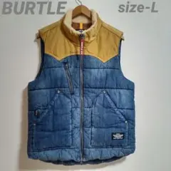BURTLE バートル 5004 防寒ベスト コーデュラ インディゴ L