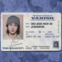 ENHYPEN THE SIN : VANISH ジョンウォン IDカード