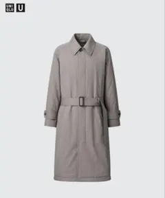 UNIQLO U パデッドステンカラーコート　グレー　L