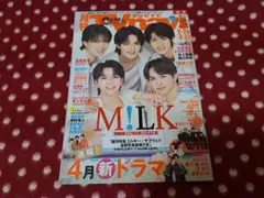 M!LK　月刊TVnavi　4月号　関西版