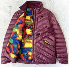 オークリー OAKLEY XL スカル刺繍 ダウンジャケット 紫 Y2K