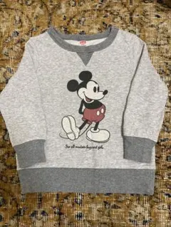 ミッキーマウス トレーナー 110cm グレー