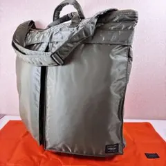 未使用級 PORTER TANKERヘルメットバッグ L セージグリーン - メルカリ