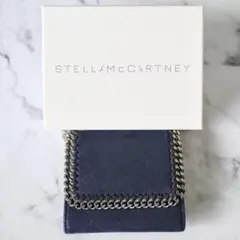 ステラマッカートニー 三つ折り財布 ウォレット ネイビー シルバー 正規品