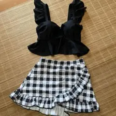フリル付きセパレート水着セット