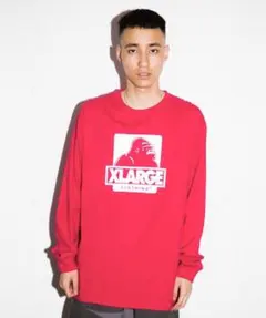 【セール中‼️】XLARGE ロゴTシャツ ピンク/レッド